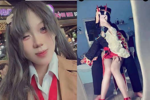 Sex mới em gái cosplay bị phát tán clip nóng